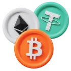 All cryptocurrencies are supported at Sparkle Slots Online Casino